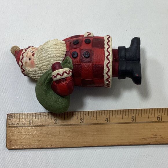 Christmas Santa Figure Ceramic Resin 5" - Picture 7 of 7